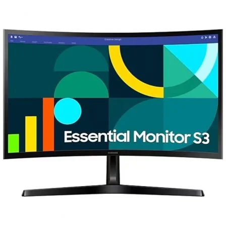 Samsung Monitor Curvo Essential S3 S24D366GAU 24 pulg Full HD 100Hz Negro Samsung Monitor Curvo Essential S3 S24D366GAU 24 pulg Full HD 100Hz Negro